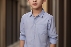 a-young-boy-in-a-blue-shirt-and-a-building