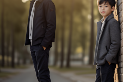 two-young-boys-in-suits-standing-on-a-sidewalk