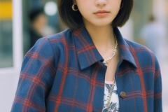 a-young-woman-wearing-a-plaid-shirt